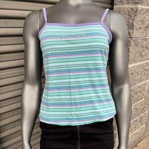 y2k bedazzled angel tank top